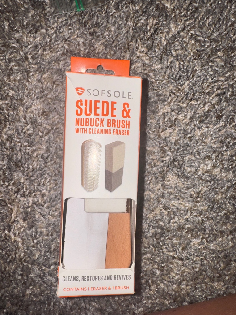 Sofsole Suede & Nubuck Brush Kit - White/Beige